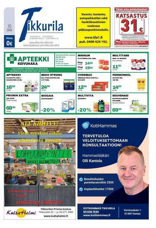 Tikkurila-lehti 3.9.2026