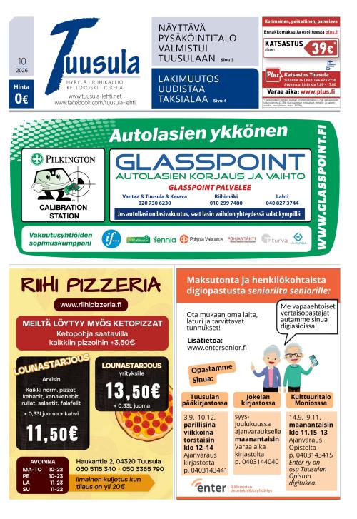 Tuusula-lehti 3.9.2026