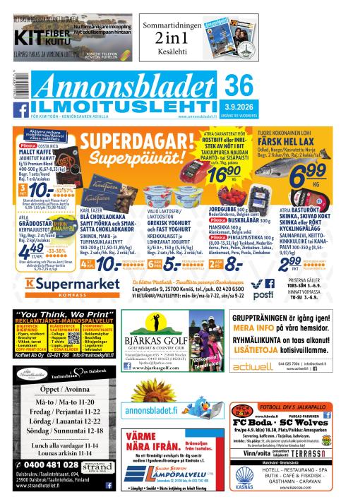 Annonsbladet 3.9.2026