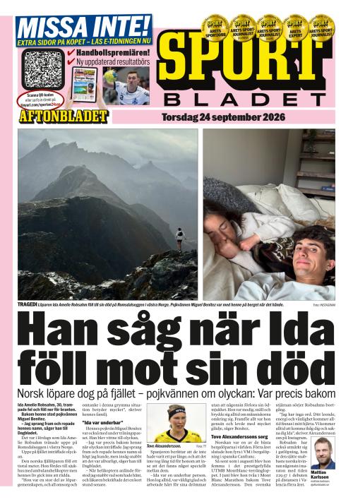 Aftonbladet Sportbladet 24.9.2026