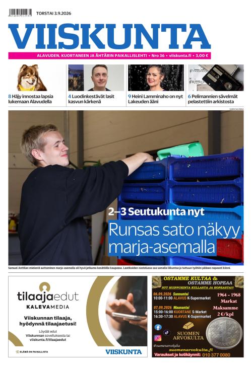 Viiskunta 3.9.2026