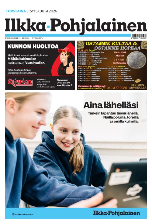 Ilkka-Pohjalainen 3.9.2026