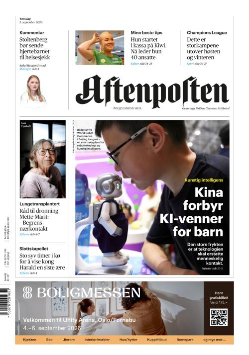 Aftenposten 3.9.2026