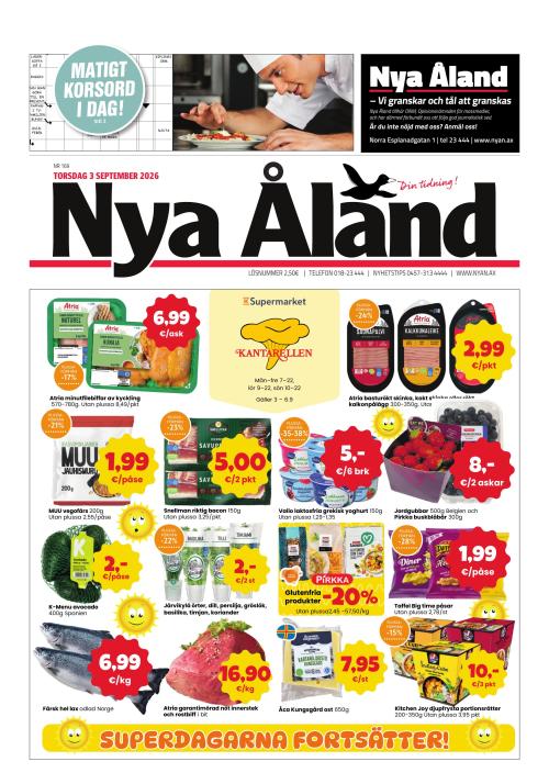 Nya Åland 3.9.2026