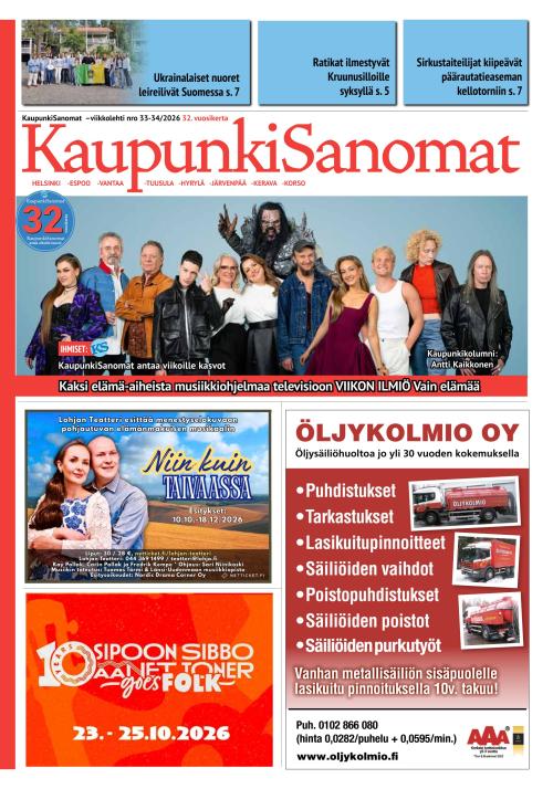 Kaupunkisanomat 4.9.2026