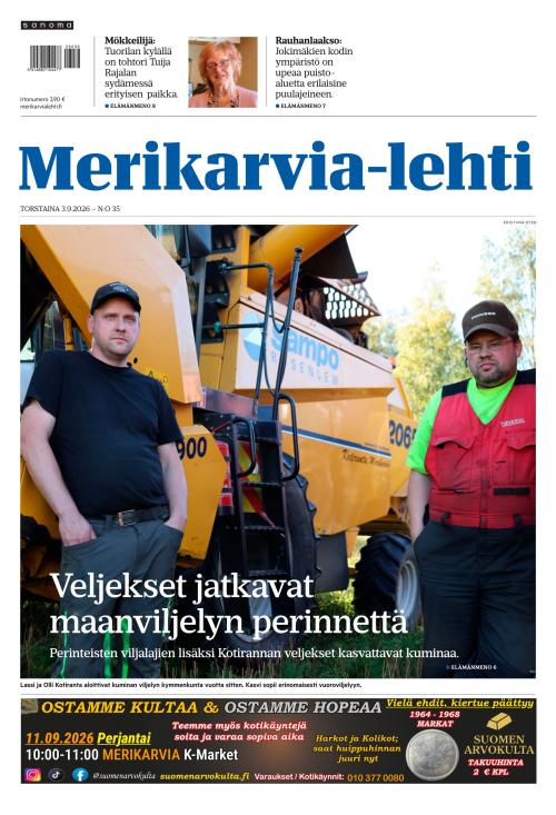 Merikarvia-lehti 3.9.2026