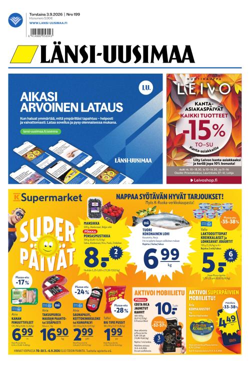 Länsi-Uusimaa 3.9.2026