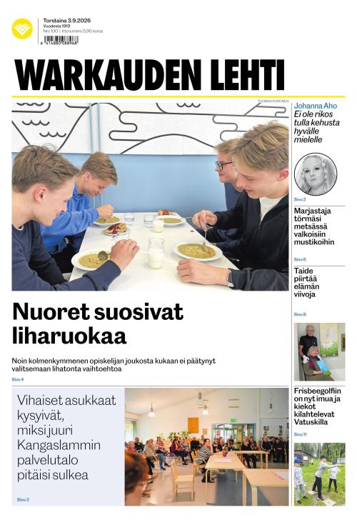 Warkauden Lehti 3.9.2026