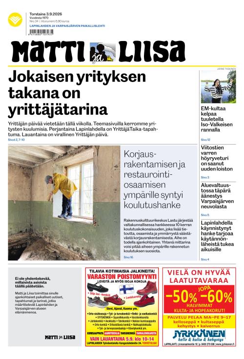 Matti ja Liisa 3.9.2026