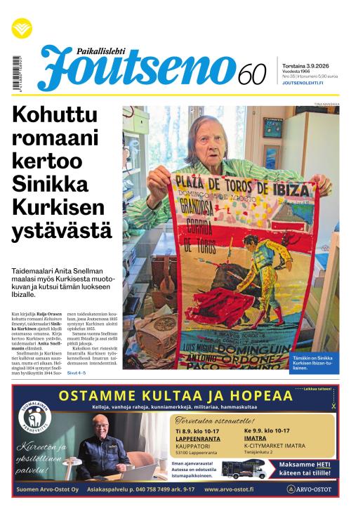 Paikallislehti Joutseno 3.9.2026