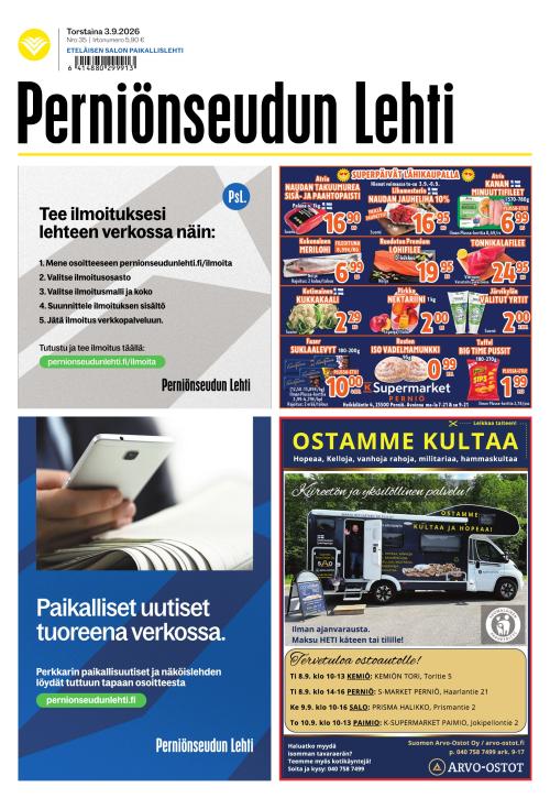 Perniönseudun Lehti 3.9.2026