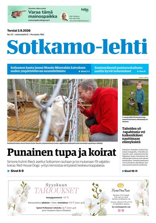 Sotkamo-lehti 3.9.2026