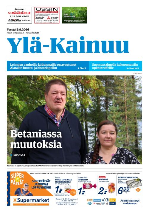 Ylä-Kainuu 3.9.2026