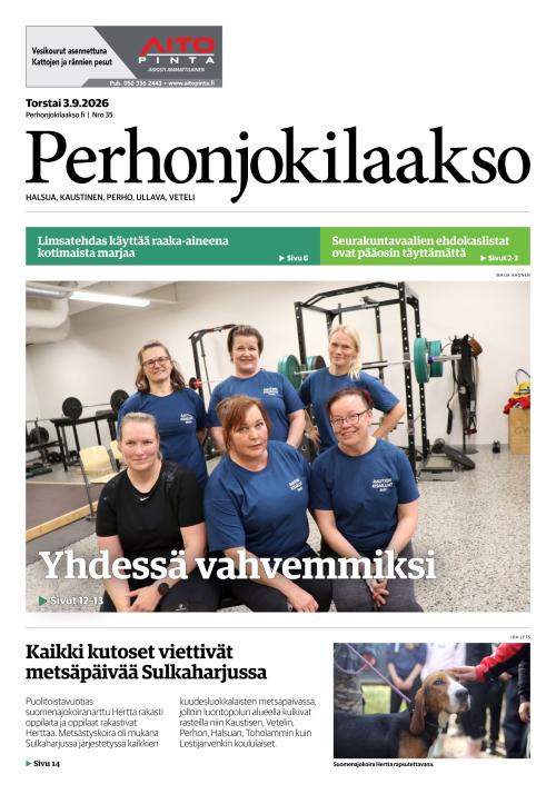Perhonjokilaakso 3.9.2026