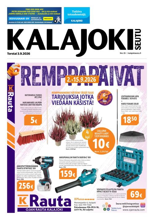 Kalajokiseutu 3.9.2026