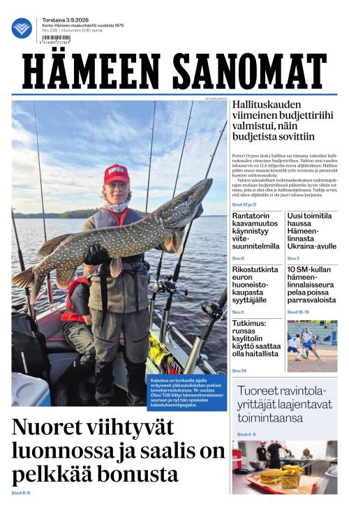 Hämeen Sanomat 3.9.2026