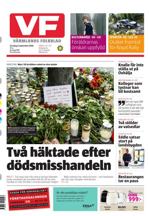 Värmlands Folkblad 3.9.2026
