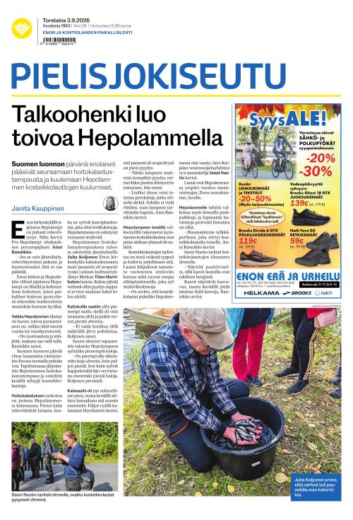 Pielisjokiseutu 3.9.2026