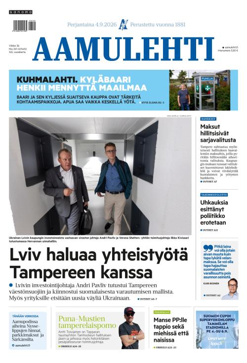 Aamulehti 4.9.2026