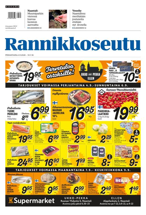 Rannikkoseutu 4.9.2026