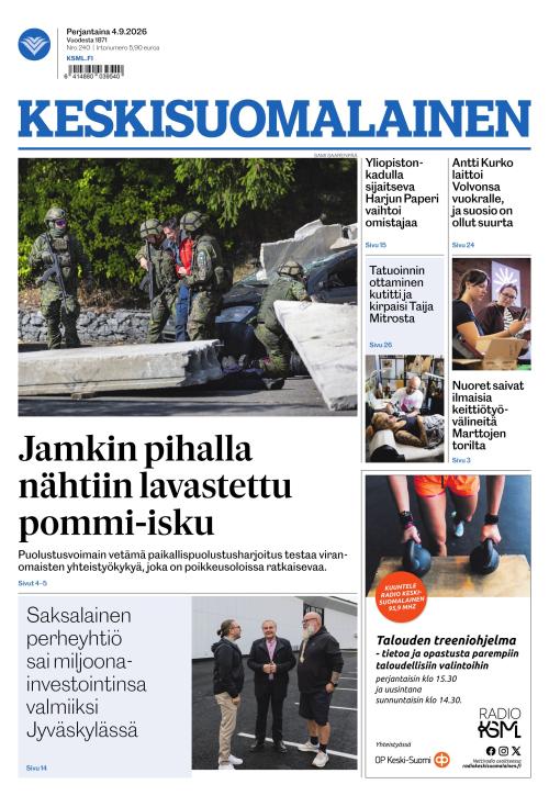 Keskisuomalainen 4.9.2026