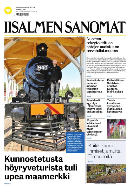 Iisalmen Sanomat 4.9.2026