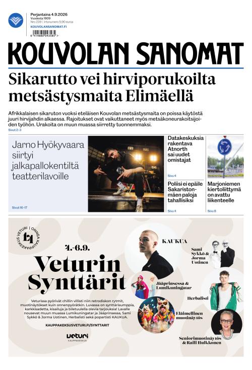 Kouvolan Sanomat 4.9.2026