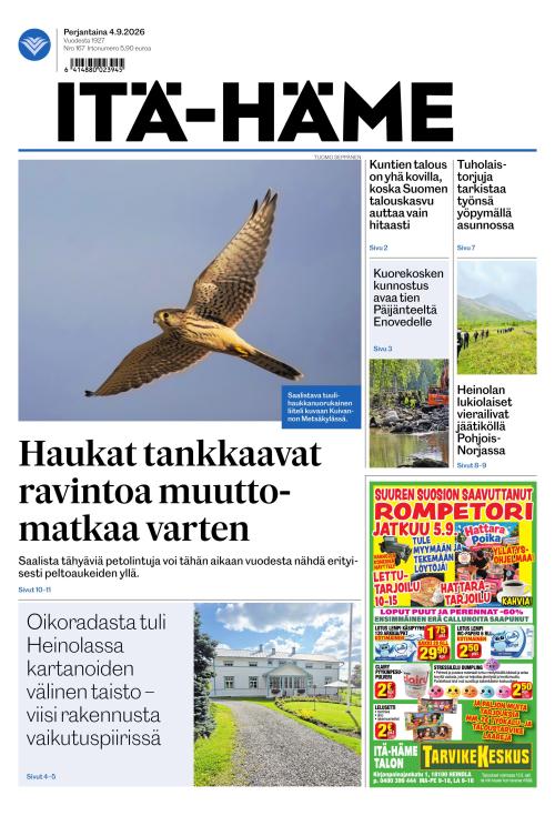 Itä-Häme 4.9.2026