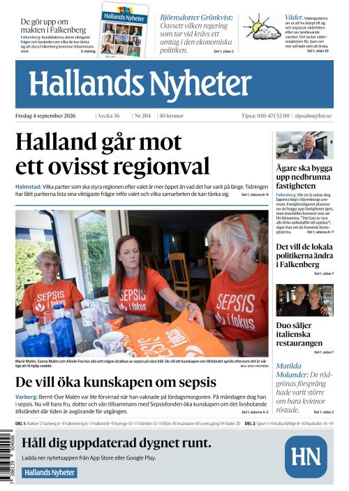 Hallands Nyheter 4.9.2026