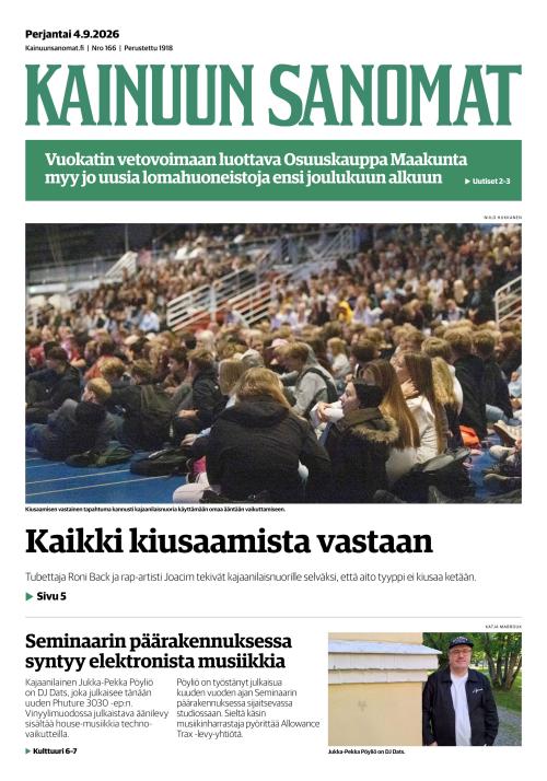 Kainuun Sanomat 4.9.2026