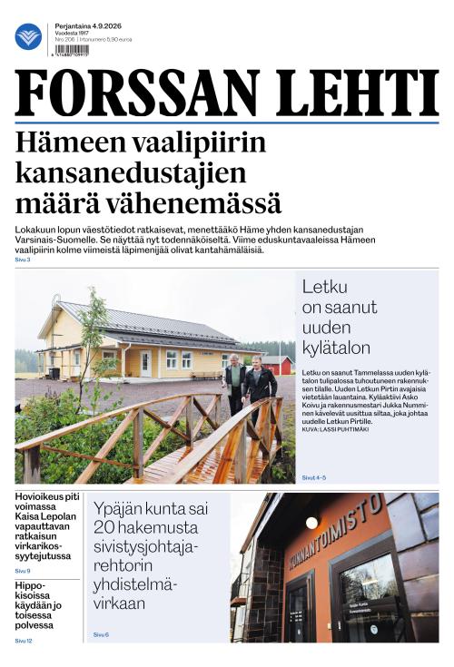 Forssan Lehti 4.9.2026