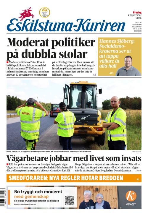 Eskilstuna-Kuriren 4.9.2026