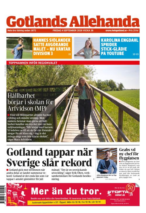 Gotlands Allehanda 4.9.2026
