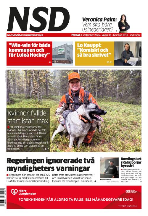 Norrländska Socialdemokraten 4.9.2026