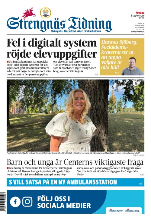 Strengnäs Tidning 4.9.2026