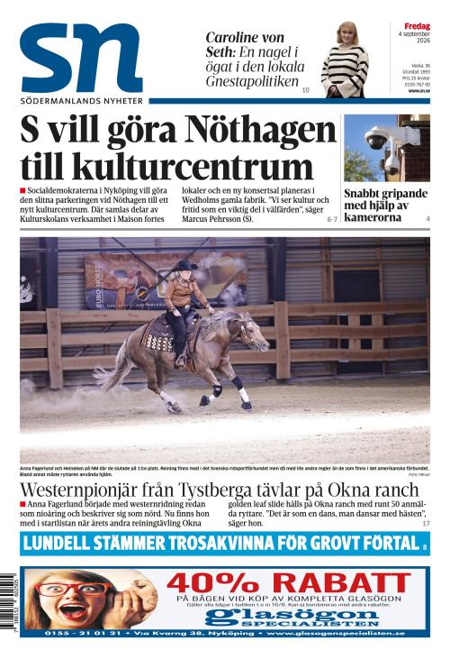 Södermanlands Nyheter 4.9.2026