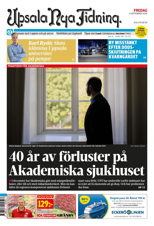 Upsala Nya Tidning 4.9.2026