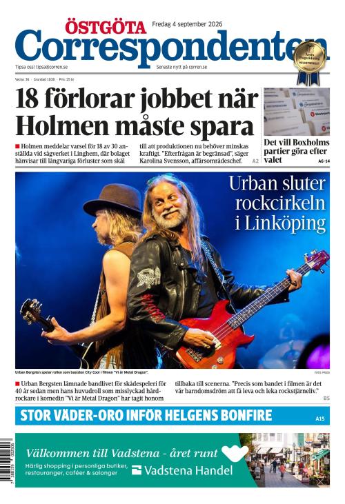 Östgöta Correspondenten 4.9.2026