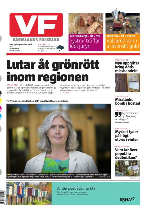 Värmlands Folkblad 4.9.2026