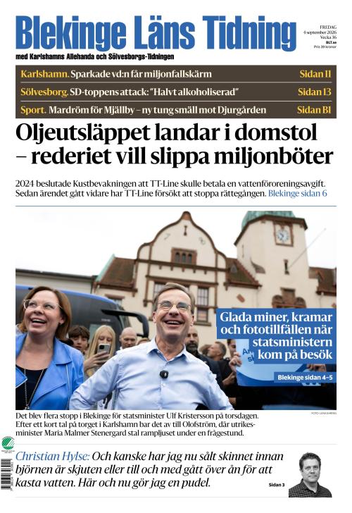 Blekinge Läns Tidning 4.9.2026