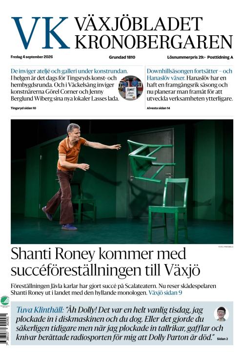 Växjöbladet Kronobergaren 4.9.2026