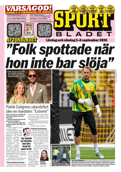 Aftonbladet Sportbladet 5.9.2026