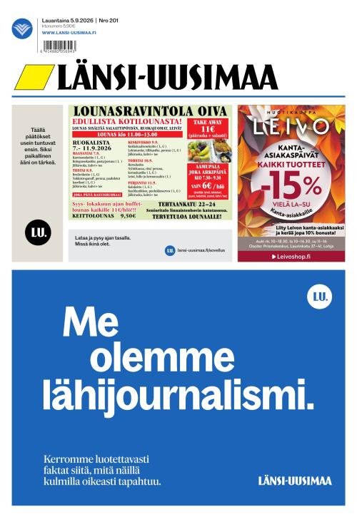 Länsi-Uusimaa 5.9.2026