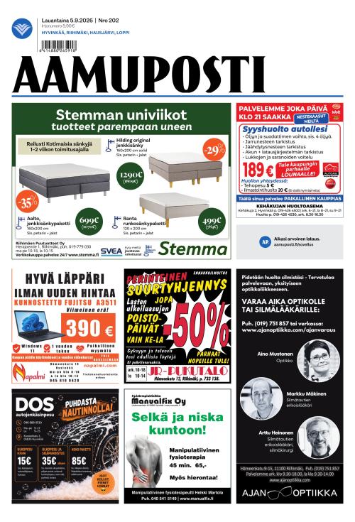 Aamuposti 5.9.2026
