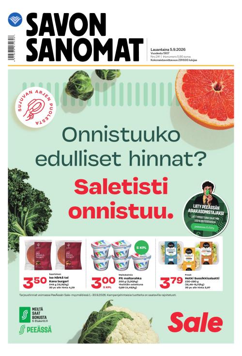 Savon Sanomat 5.9.2026