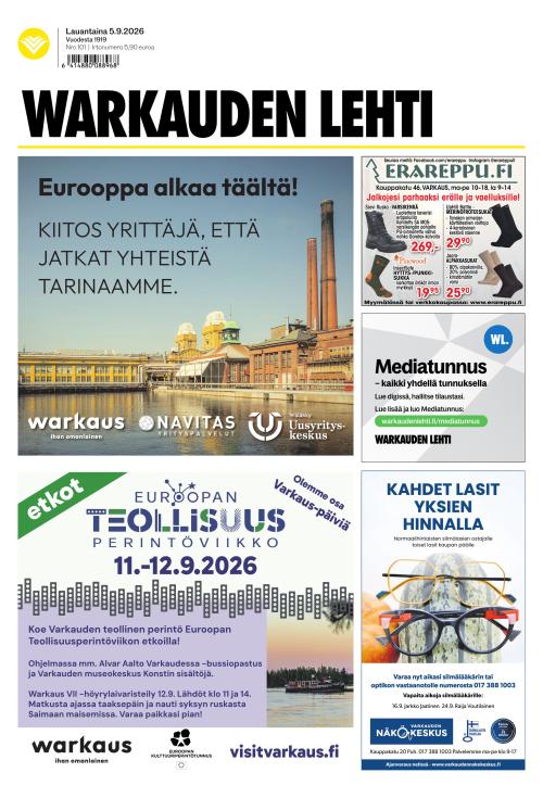 Warkauden Lehti 5.9.2026