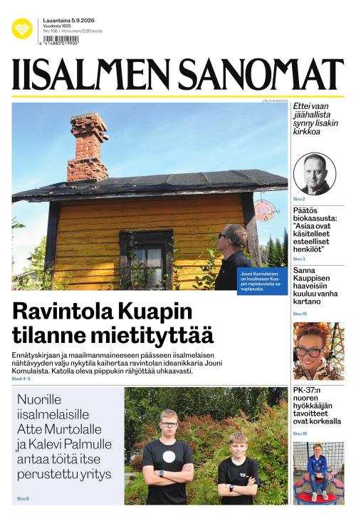 Iisalmen Sanomat 5.9.2026