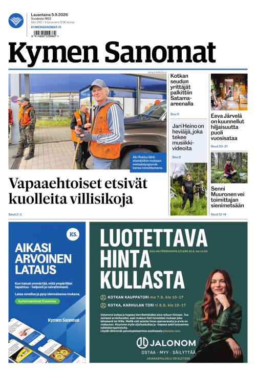 Kymen Sanomat 5.9.2026