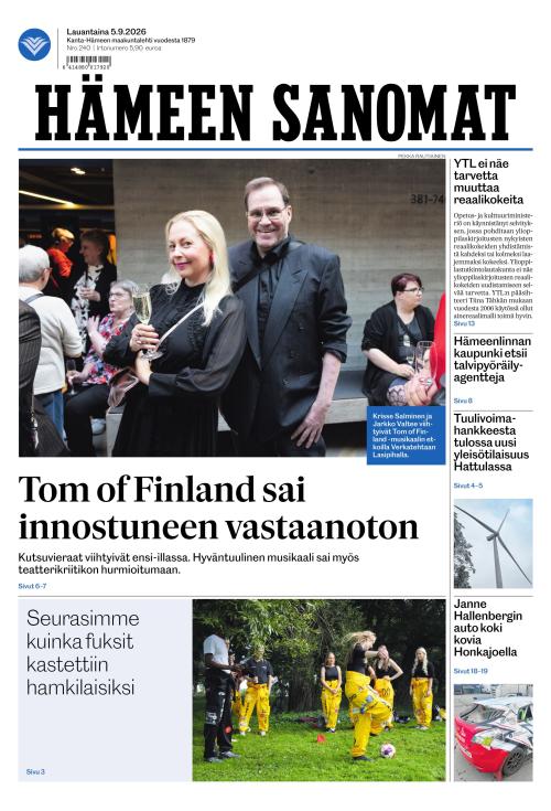 Hämeen Sanomat 5.9.2026