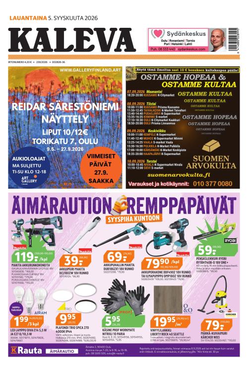Kaleva 5.9.2026